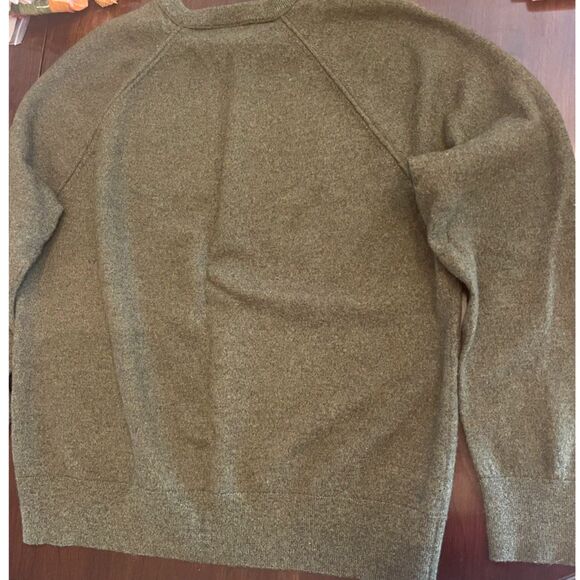 Banana Republic Mens Italian Merino Wool Fine Knit Sweater Sz XL Green Cozy Luxe - Picture 11 of 13